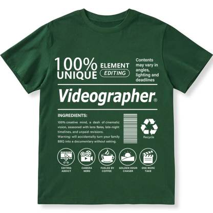 Videographer Unisex Fit Cotton T-Shirt wearishow