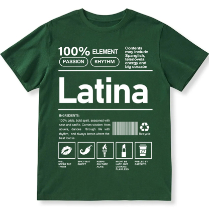 Latina Unisex Fit  Cotton T-Shirt wearishow