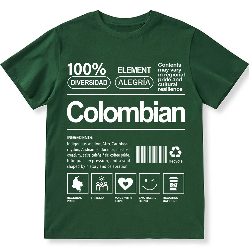 Colombian Unisex Fit  Cotton T-Shirt wearishow