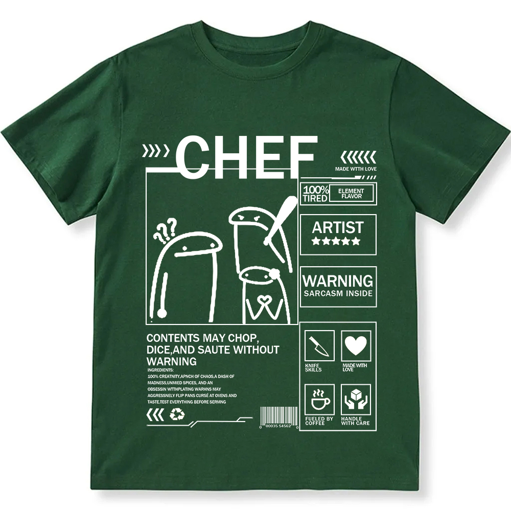 Chef Unisex Fit Washed T-Shirt wearishow