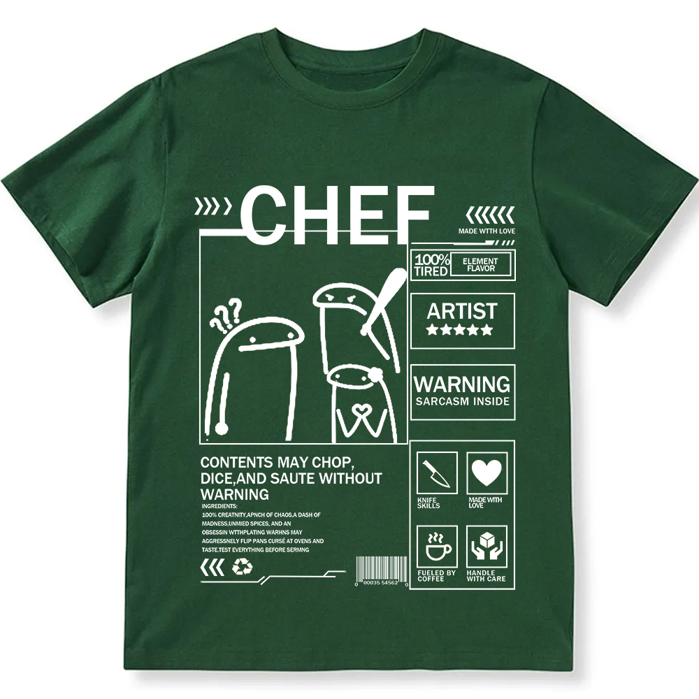 Chef Unisex Fit Washed T-Shirt wearishow