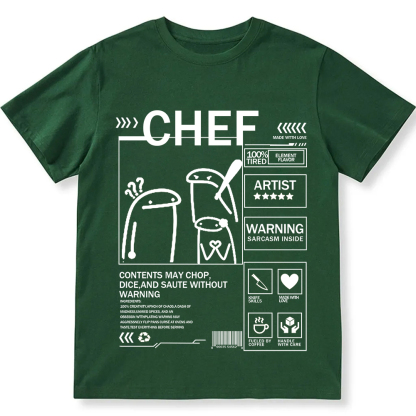 Chef Unisex Fit Washed T-Shirt wearishow