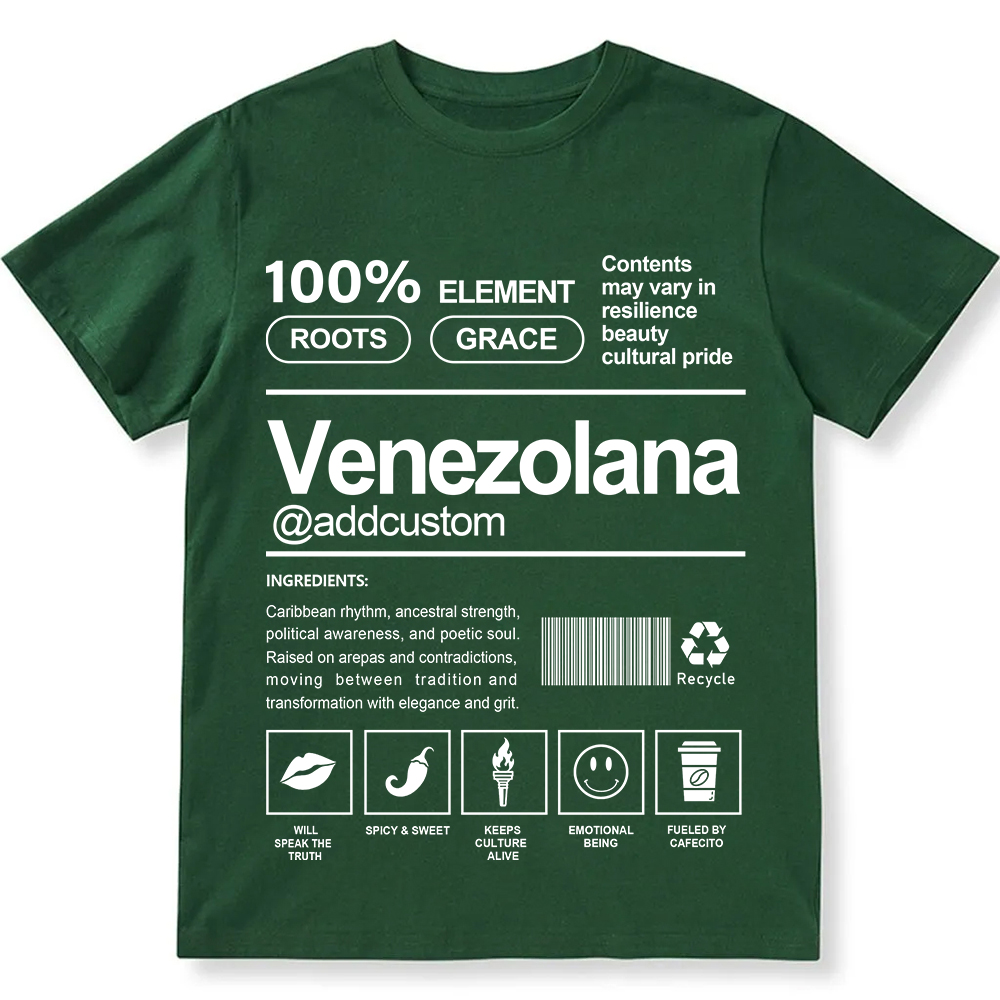 Venezolana Addcustom Unisex Fit  Cotton T-Shirt wearishow