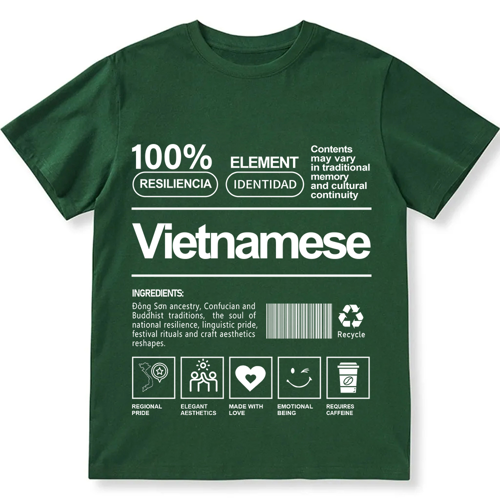 Vietnamese Unisex Fit  Cotton T-Shirt wearishow