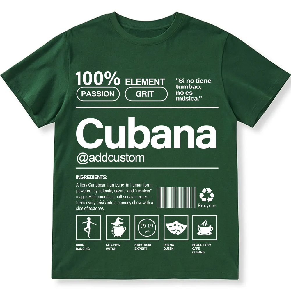 Cubana Addcustom Unisex Fit  Cotton T-Shirt wearishow