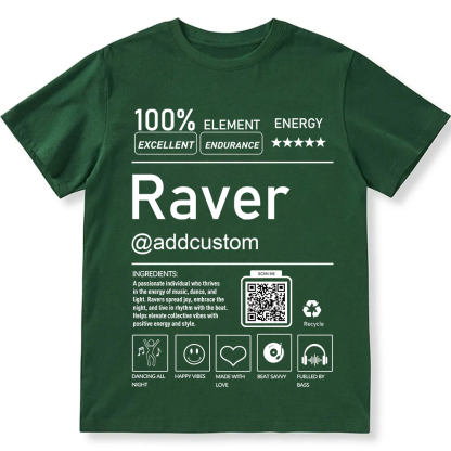 Ravel QR Code Personalized Custom Unisex Fit T-Shirt wearishow