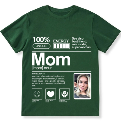 Addcustom  Photo Mom Personalized Custom Unisex Fit T-Shirt wearishow