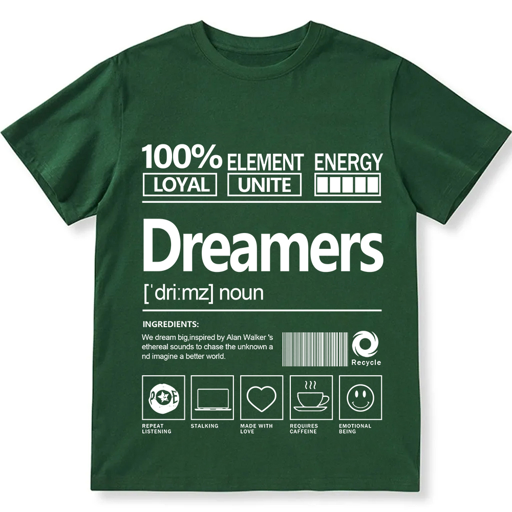 Dreamers Unisex Fit Cotton T-Shirt wearishow