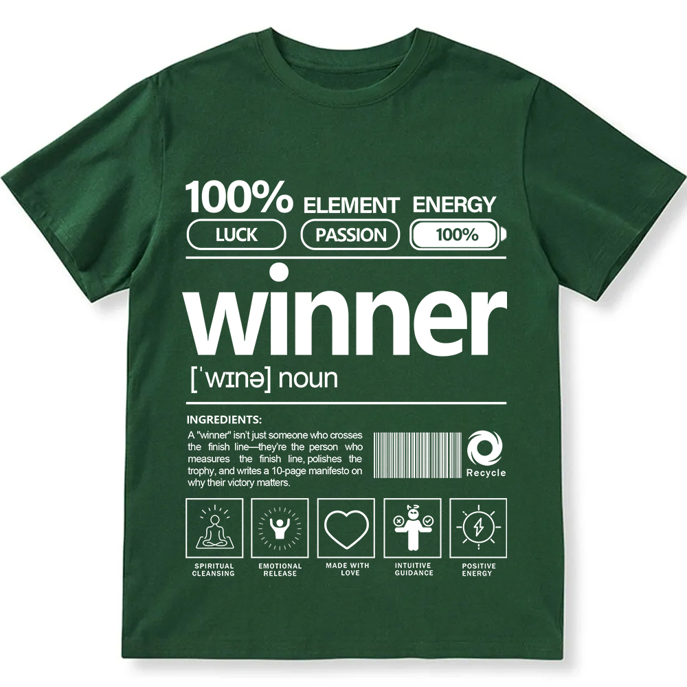 Winner Unisex Fit Cotton T-Shirt wearishow