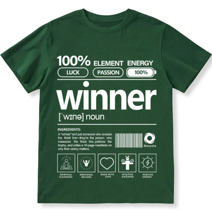 Winner Unisex Fit Cotton T-Shirt wearishow
