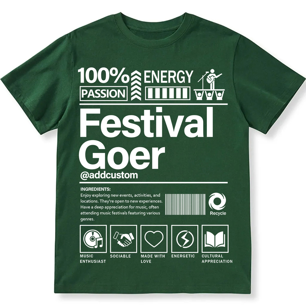 Addcustom  Festival Gover Personalized Custom Unisex Fit Cotton T-Shirt wearishow