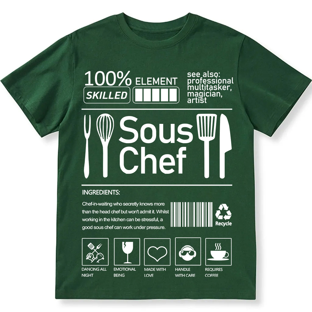 sous chef  Unisex Fit Cotton T-Shirt wearishow