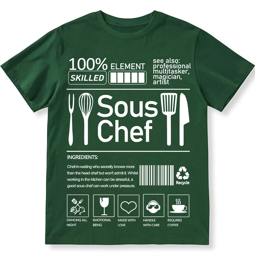 sous chef  Unisex Fit Cotton T-Shirt wearishow