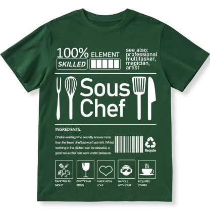 sous chef  Unisex Fit Cotton T-Shirt wearishow
