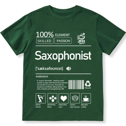 Saxophonist Unisex Fit Cotton T-Shirt wearishow