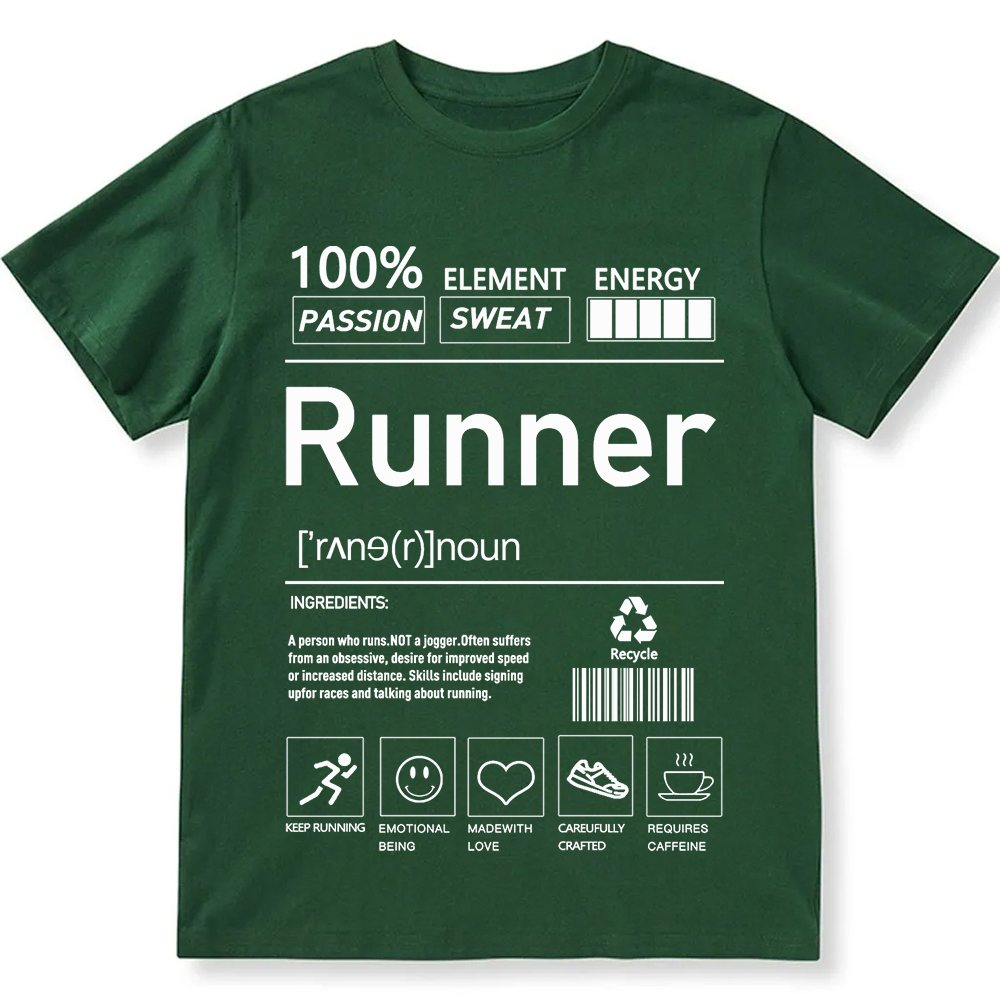 Runner  Unisex Fit Cotton T-Shirt wearishow