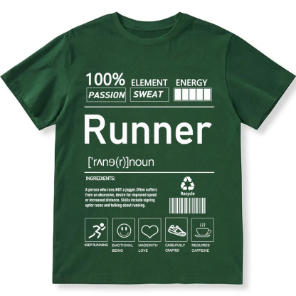 Runner  Unisex Fit Cotton T-Shirt wearishow