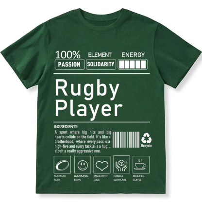 Rugby Player Unisex Fit Cotton T-Shirt wearishow
