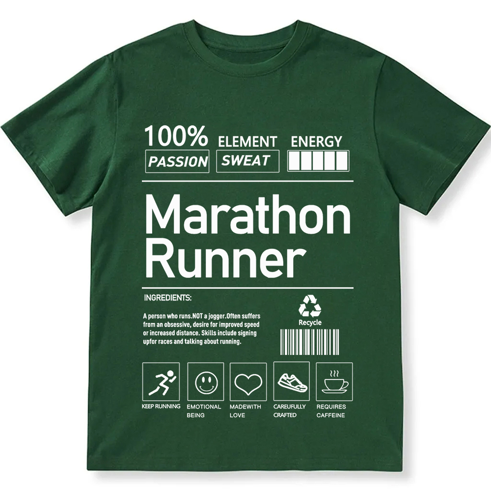 Marathon Runner  Unisex Fit Cotton T-Shirt wearishow