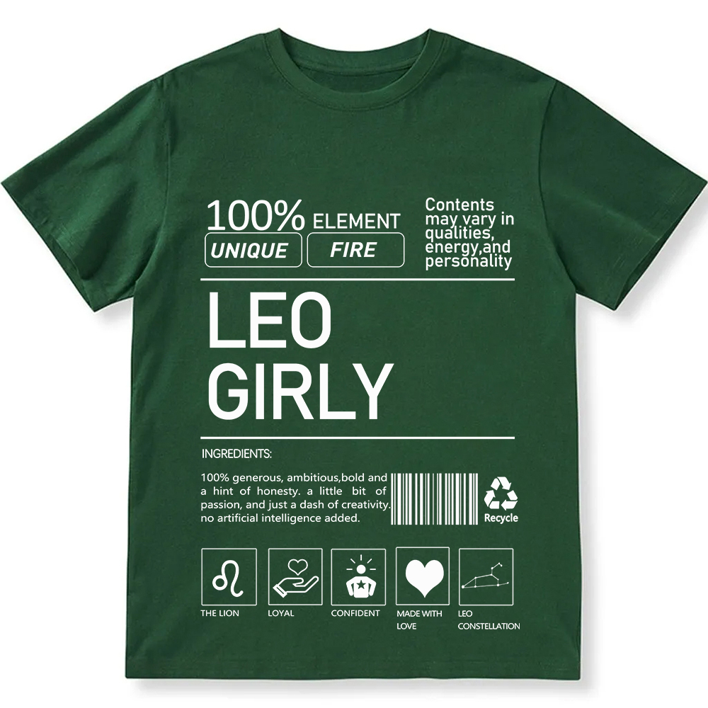 Leo Girly  Unisex Fit Cotton T-Shirt wearishow