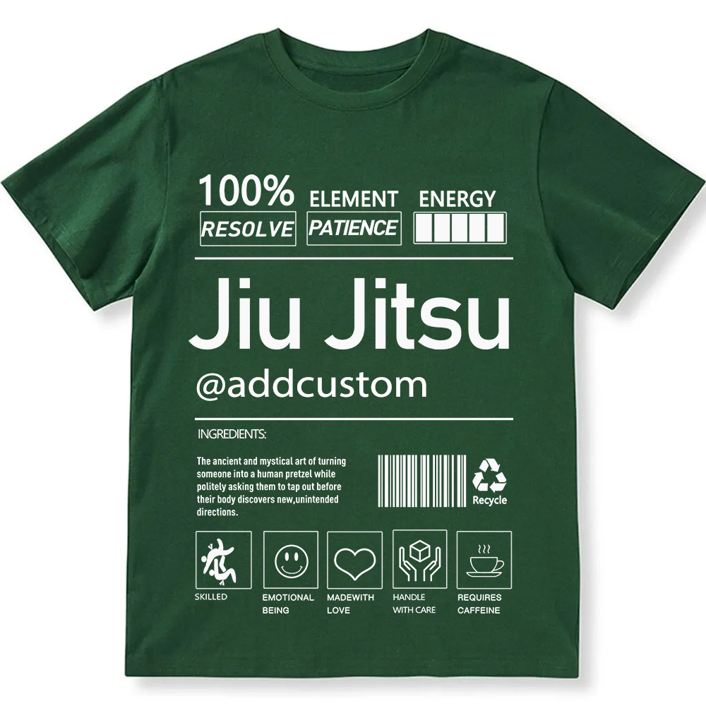 Jiu jitsu Customized Unisex Fit Cotton T-Shirt wearishow