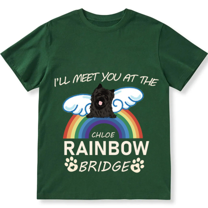 I'll Meet You At The Rainbow Bridge   - Personalized Custom Unisex T-shirt