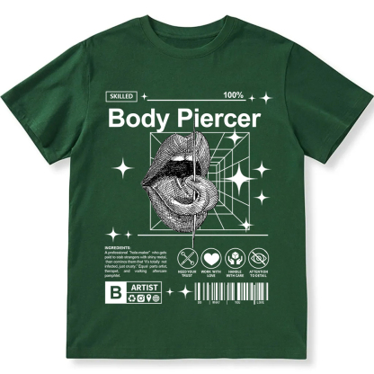 Body Piercer Casual Unisex Fit Cotton T-Shirt wearishow