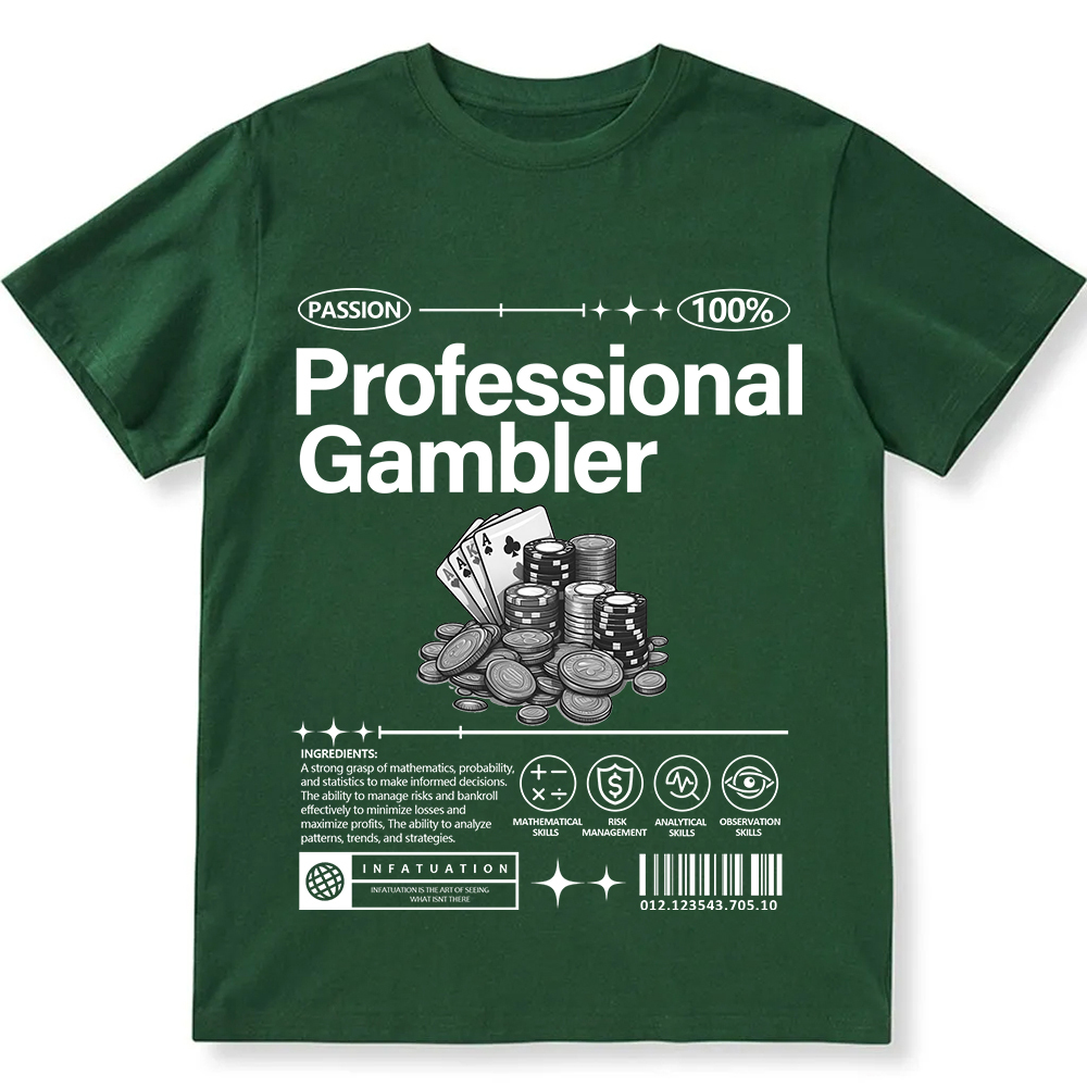 Professional Gambler Unisex Fit Cotton T-Shirt wearishow