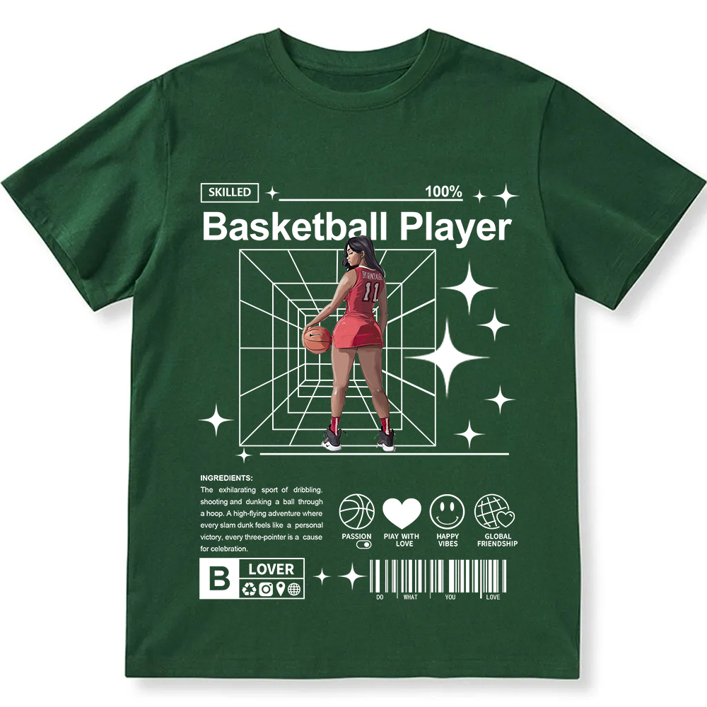 Basketball Player Unisex Fit Cotton T-Shirt wearishow