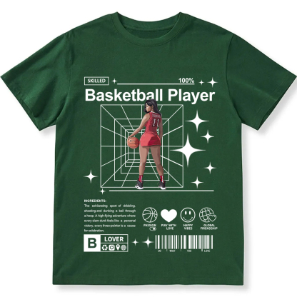 Basketball Player Unisex Fit Cotton T-Shirt wearishow