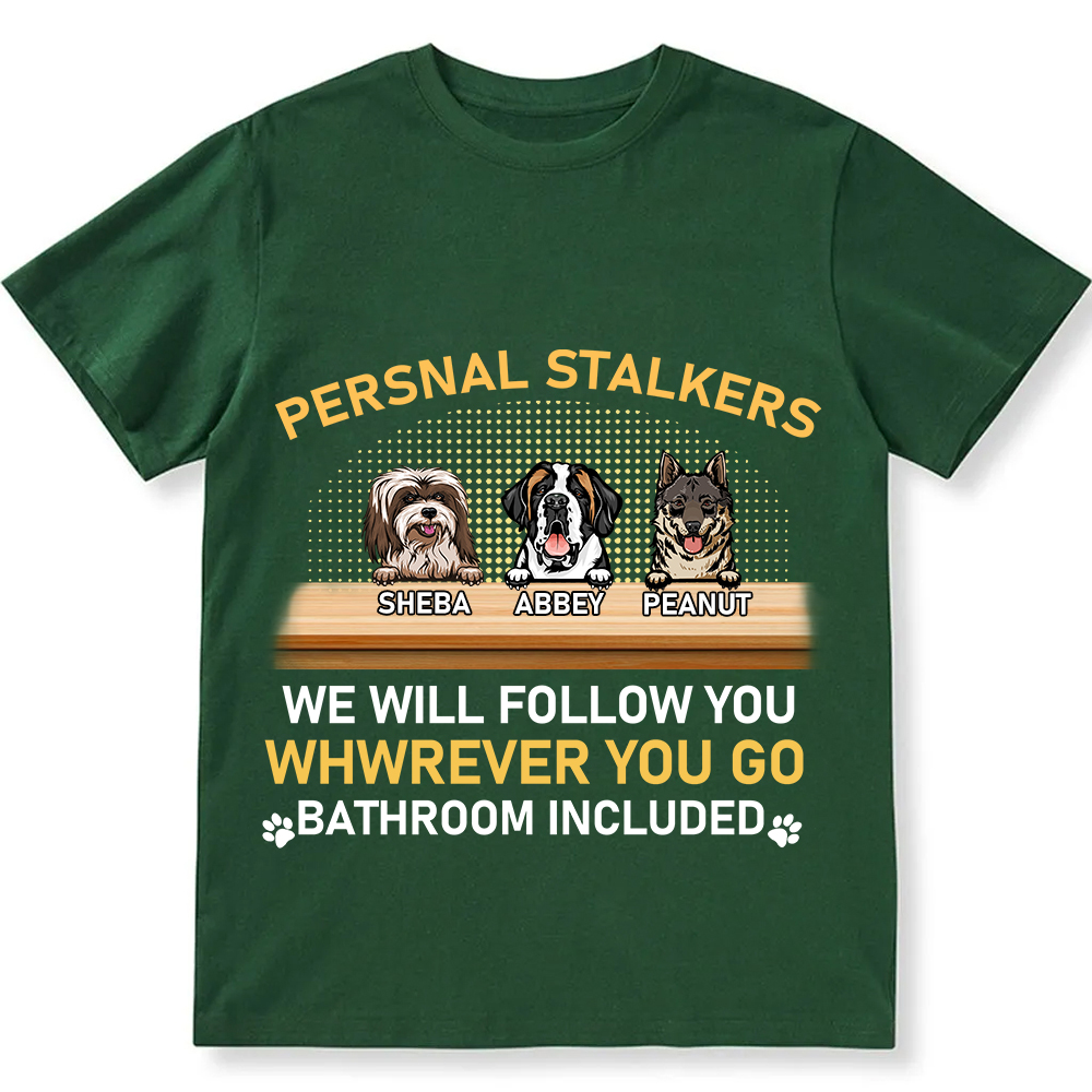 Personal Stalkers We Will Follow You Wherever You Go - Personalized Custom Unisex  Washed T-shirt