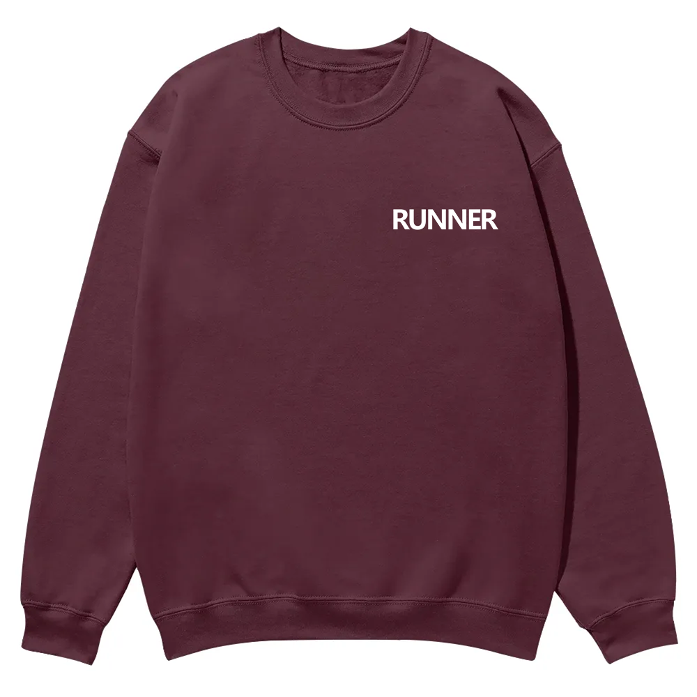 Runner Casual Crewneck Sweatshirt wearishow