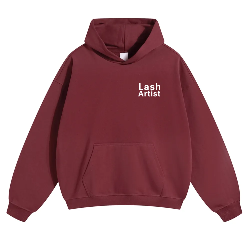 Lash Artist Unisex Solid Color Hoodie wearishow