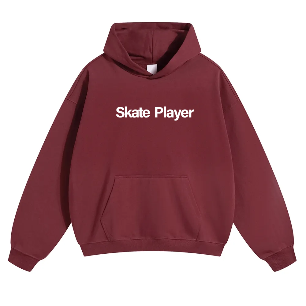 Skate Player  Unisex Solid Color Hoodie wearishow