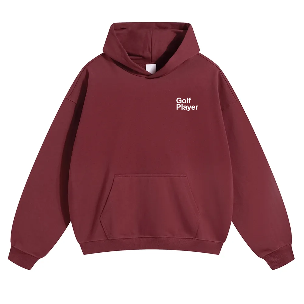 Golf Player Unisex Solid Color Hoodie wearishow