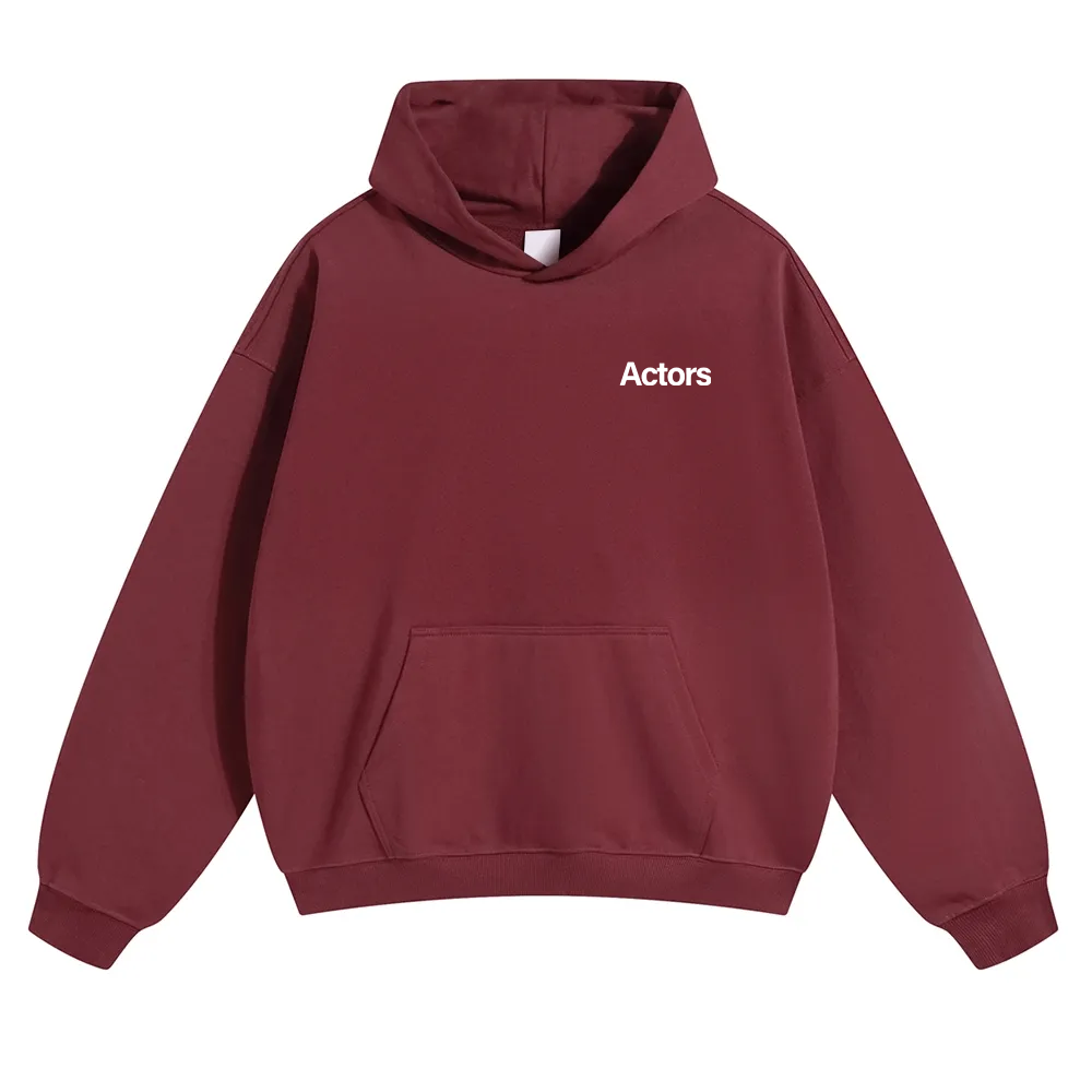 Actors Unisex Solid Color Hoodie wearishow