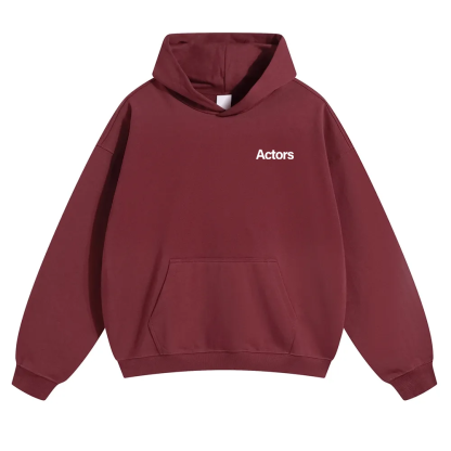Actors Unisex Solid Color Hoodie wearishow