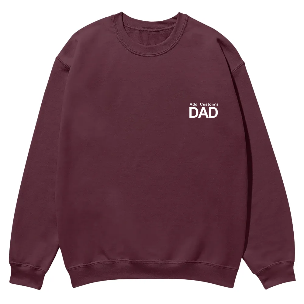 DAD Custom Casual Crewneck Sweatshirt wearishow