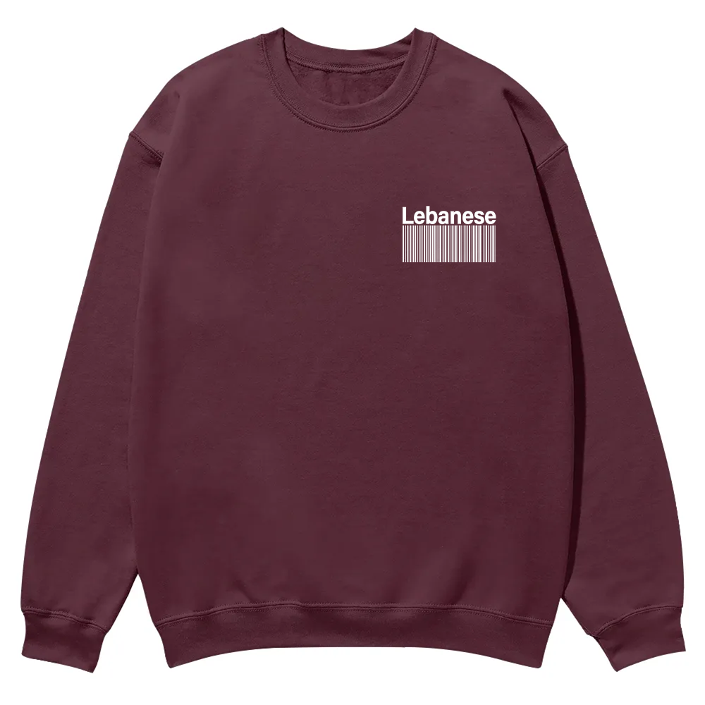 Lebanese Unisex Fit  Casual Crewneck Sweatshirt wearishow