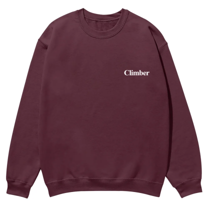 Climber Casual Crewneck Sweatshirt wearishow