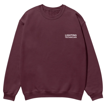 Lighting Technician Casual Crewneck Sweatshirt wearishow