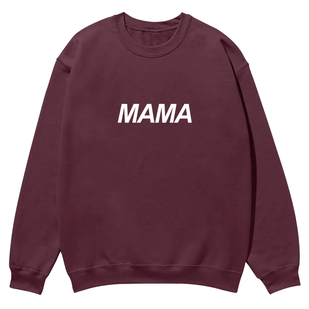Mama Casual Crewneck Sweatshirt wearishow