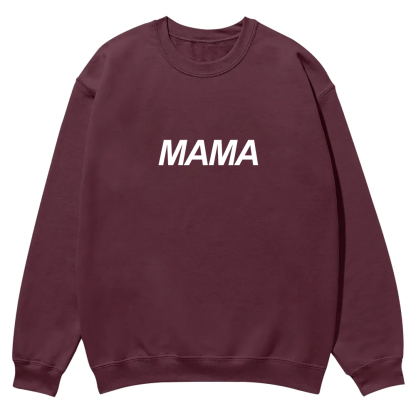 Mama Casual Crewneck Sweatshirt wearishow