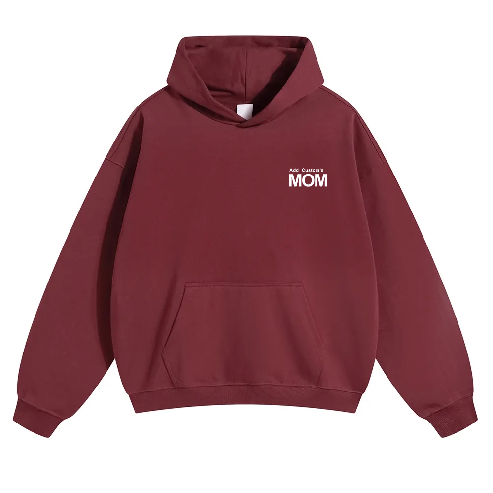 MOM Custom Solid Color Hoodie wearishow