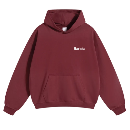 Barista Unisex Solid Color Hoodie wearishow