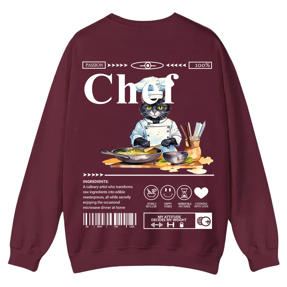Chef Casual Crewneck Sweatshirt wearishow