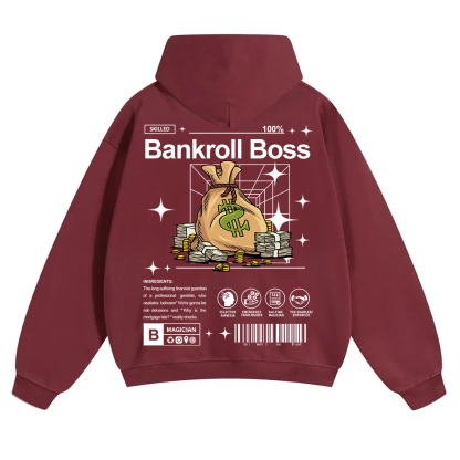 Bankroll Boss Unisex Solid Color Hoodie wearishow