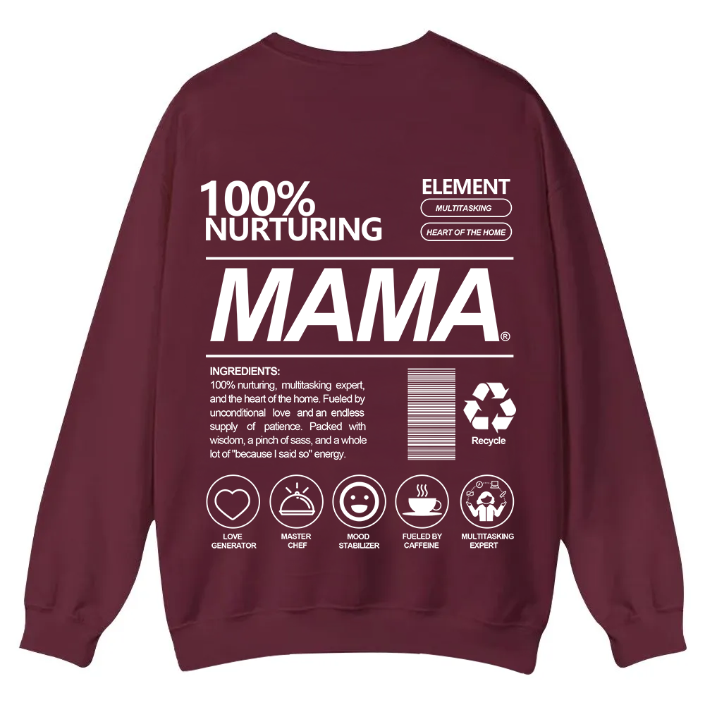 Mama Casual Crewneck Sweatshirt wearishow