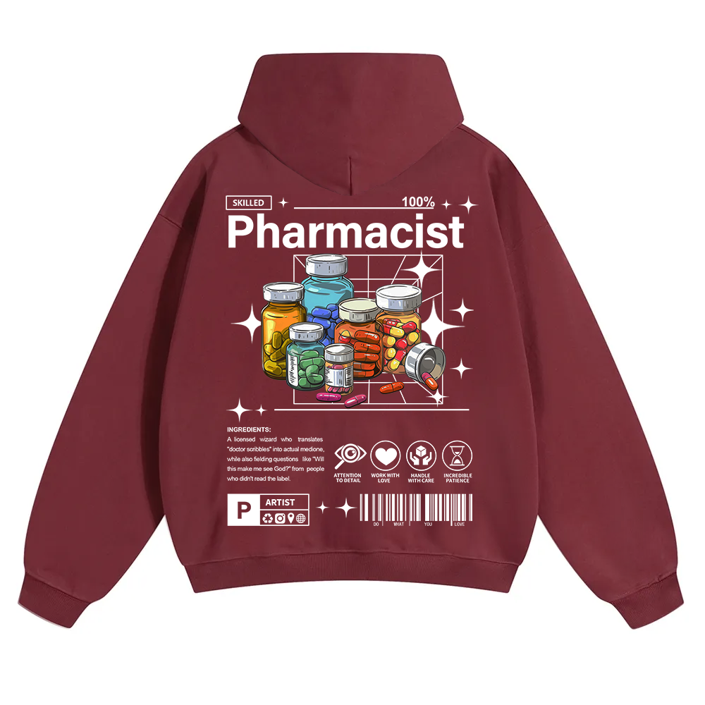 Pharmacist Unisex Solid Color Hoodie wearishow