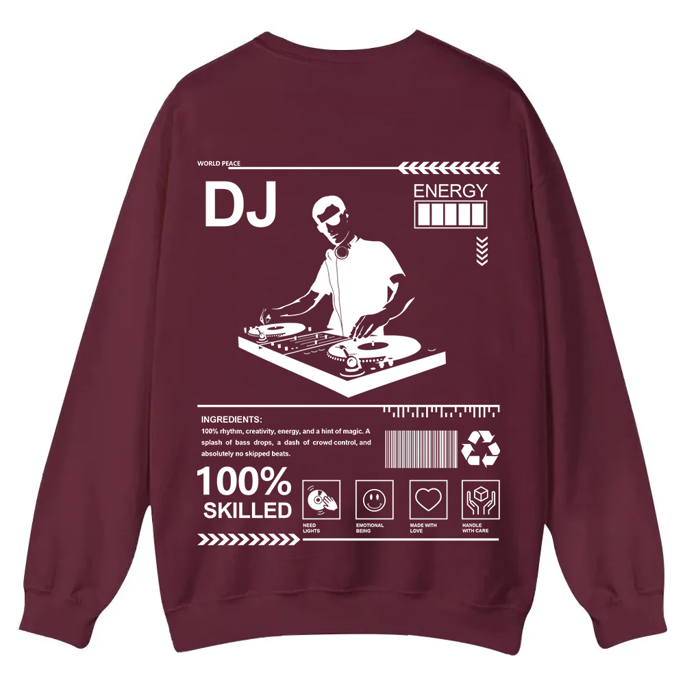 DJ Casual Crewneck Sweatshirt wearishow